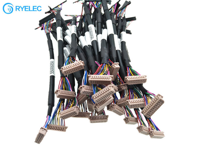 モニターのための20P  DF13-20DS-1.25C 1.25MM LVDS LCDケーブルへの歪んだ組20pin JAE FI-S20S