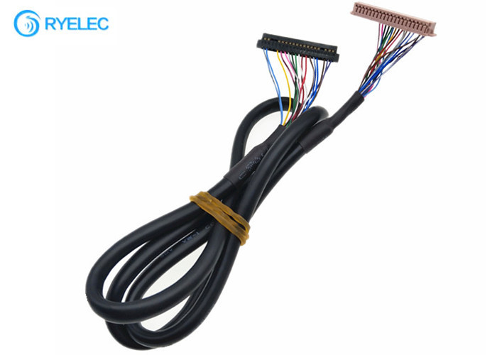 OEM ODM 40PIN  DF13-40DS-1.25CへのデジタルのためのジャケットのLvdsケーブルとの20PIN JAE Fi