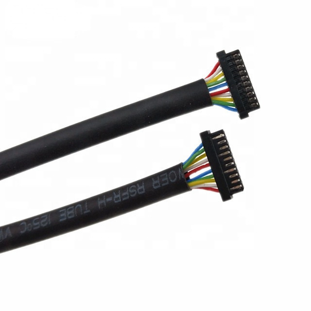 Ul1571 32 Awgの注文の馬具0.8mmピッチ10 Pin DF52-10P-0.8C ポリ塩化ビニール ケーブル