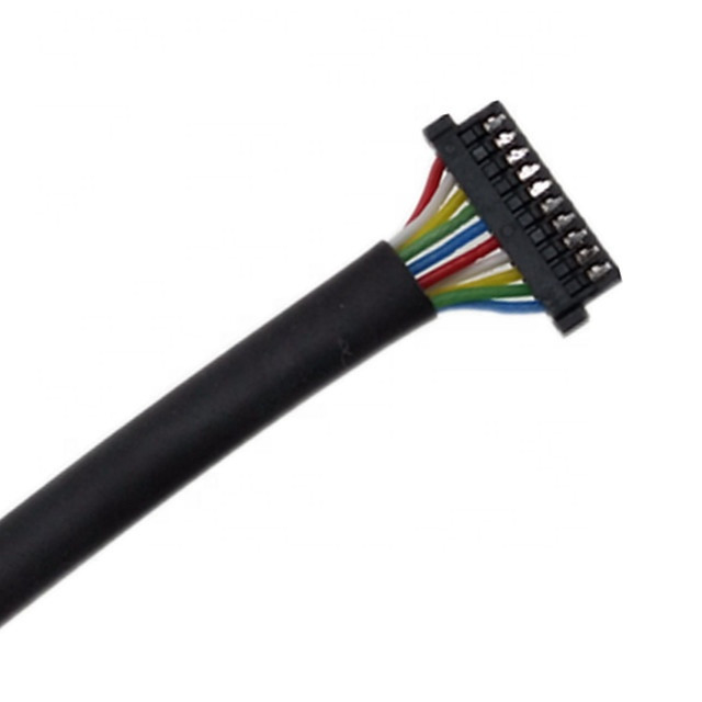 Ul1571 32 Awgの注文の馬具0.8mmピッチ10 Pin DF52-10P-0.8C ポリ塩化ビニール ケーブル