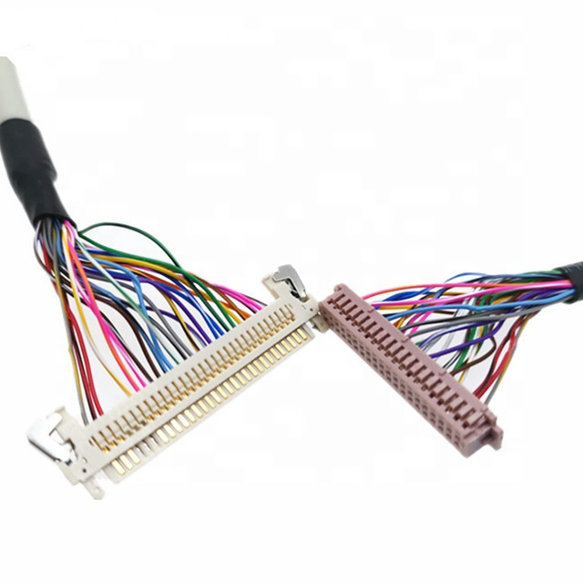 40pin  Df13-40p 20276のLCDスクリーンのパネルのための30v盾のLvdsケーブルへの30pin Jae FiX30hl