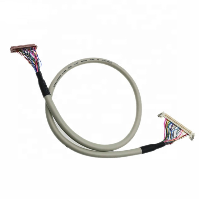 40pin  Df13-40p 20276のLCDスクリーンのパネルのための30v盾のLvdsケーブルへの30pin Jae FiX30hl