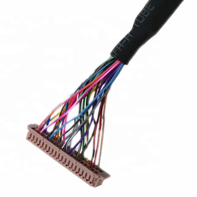 40pin  Df13-40p 20276のLCDスクリーンのパネルのための30v盾のLvdsケーブルへの30pin Jae FiX30hl