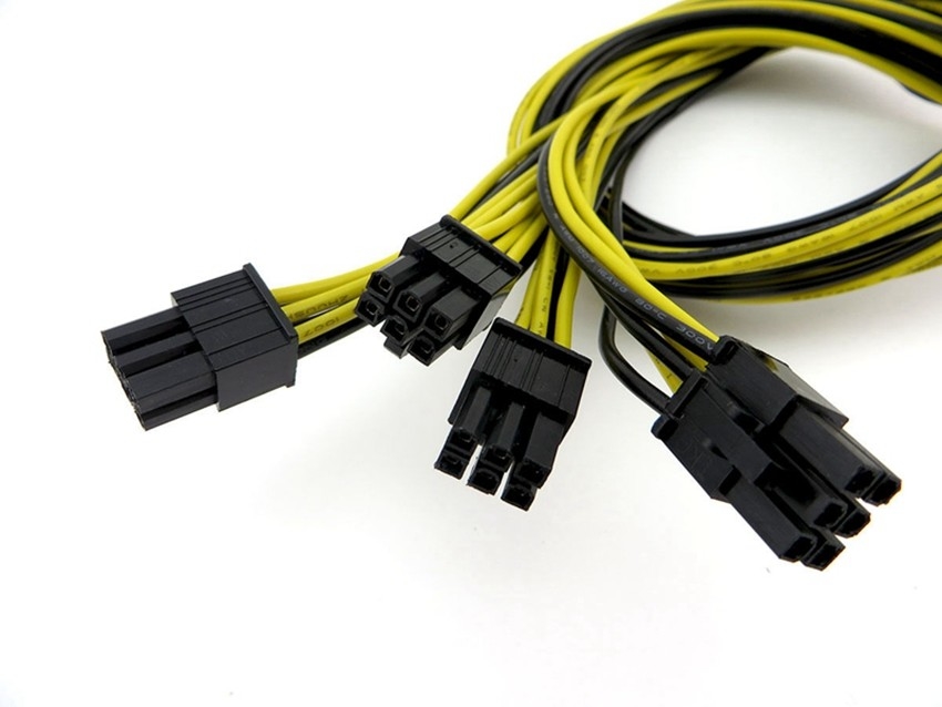 グラフィックス・カードのための8PIN男性Pci Eの送電線への16AWG 6PINの男性